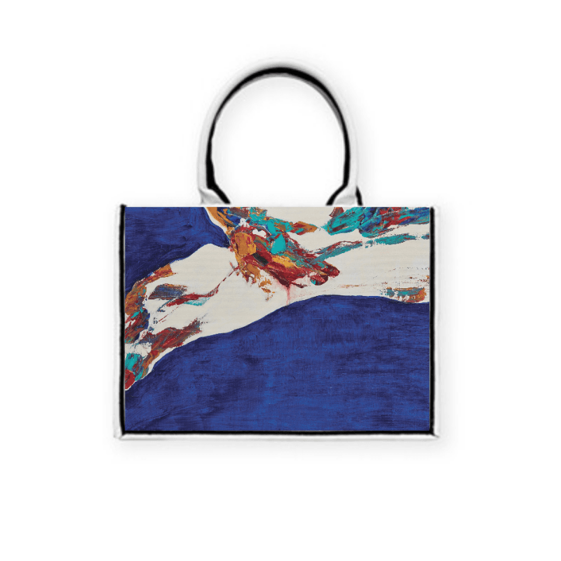 也許我是你海邊的樹 — 黑飾條 Book Tote 精品 托特包 H37 x W28 x D16 cm AB50 5