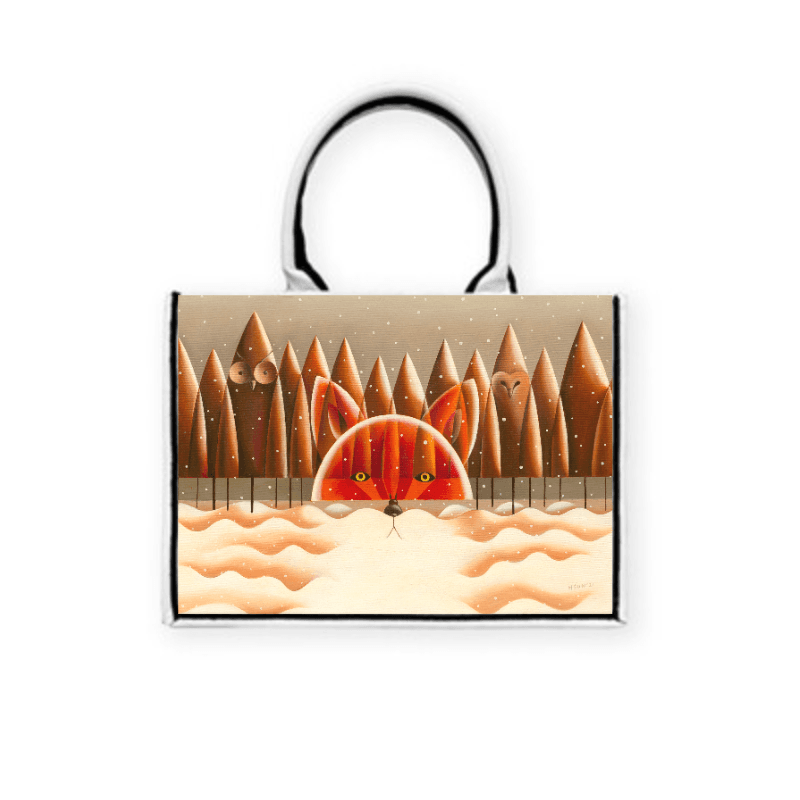 雪地 — 黑飾條 Book Tote 精品 托特包 4