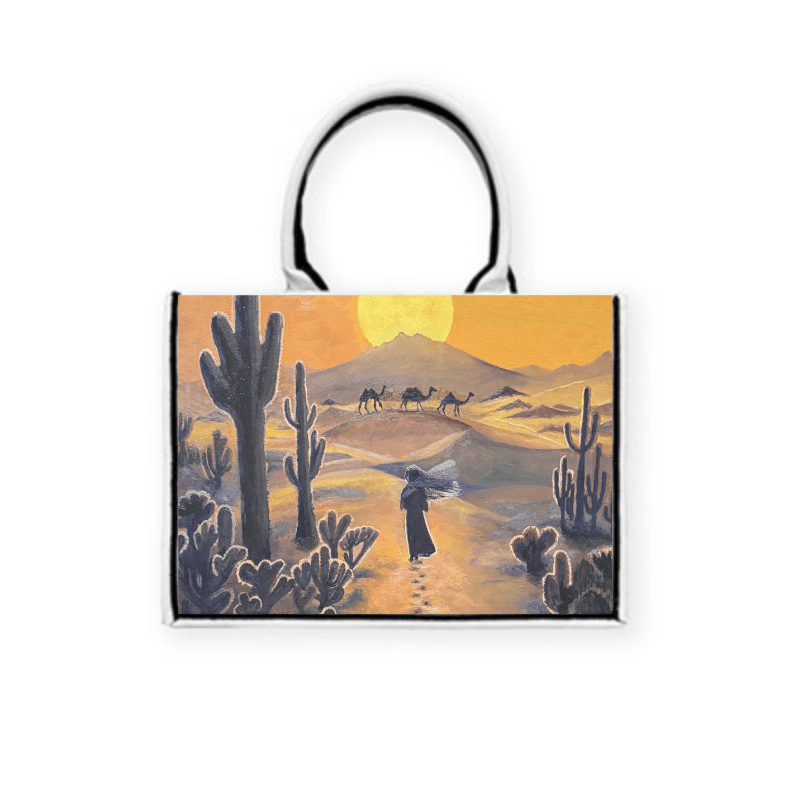 《沙漠之花》藝術精品托特包 Book Tote｜Desert Bloom 4
