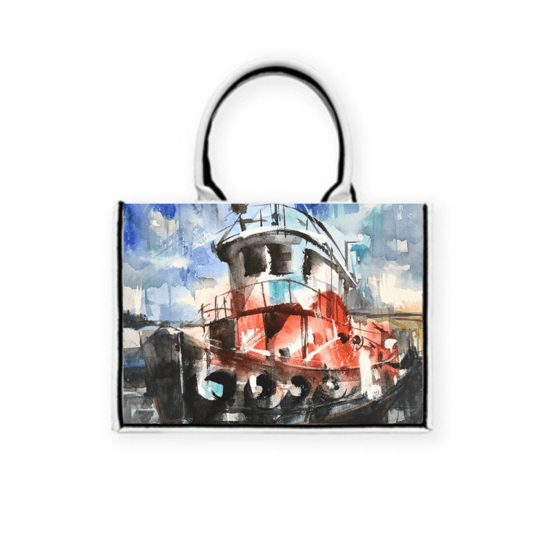 夢想號 — 黑飾條 Book Tote 精品 托特包 4