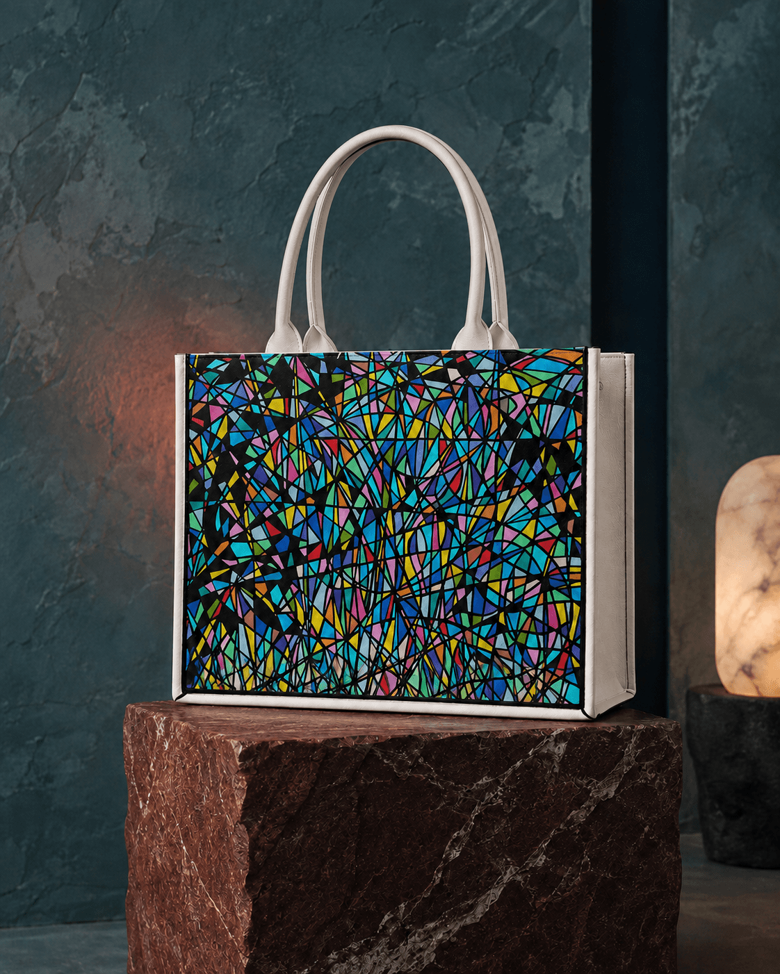 Interwoven Frequencies — 黑飾條 Book Tote 精品 托特包 3