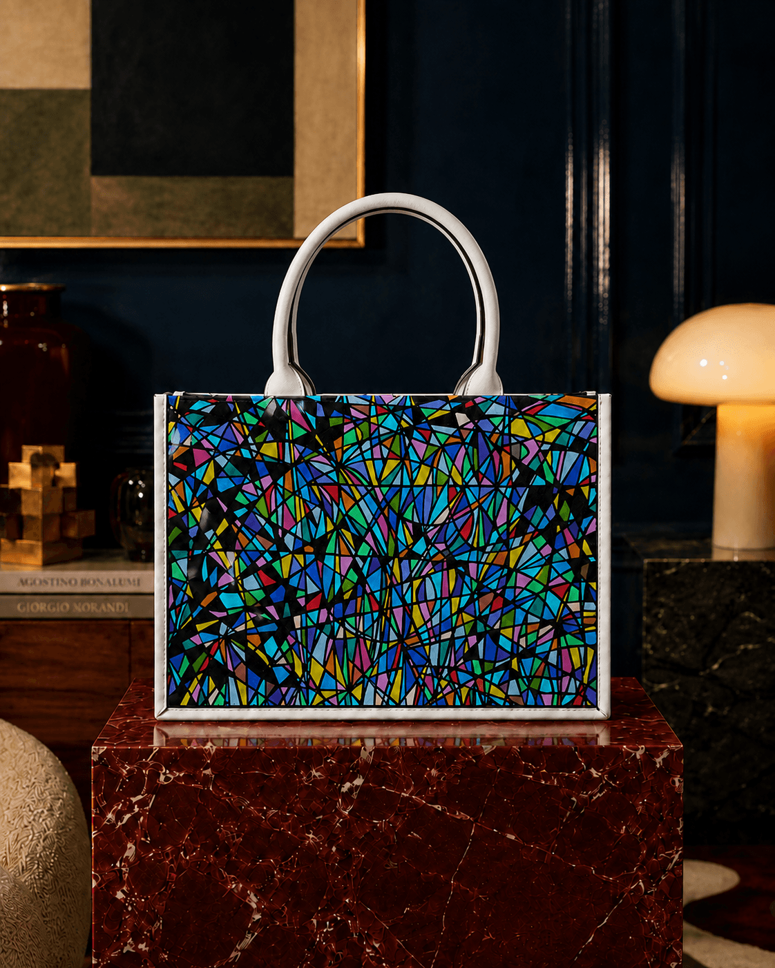 Interwoven Frequencies — 黑飾條 Book Tote 精品 托特包 2