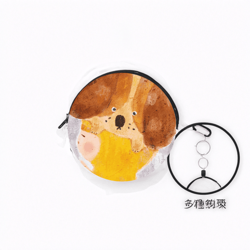 現在，我想的是小狗！ — 迷你圓形零錢包（圓形耳機包） 2