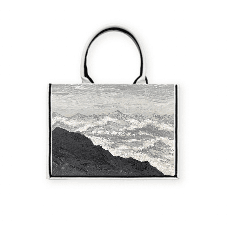 嶺 — 黑飾條 Book Tote 精品 托特包 2