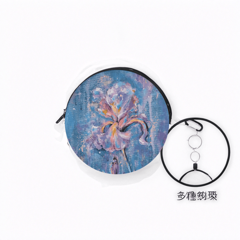 Tears of An Iris — 迷你圓形零錢包（圓形耳機包） 4