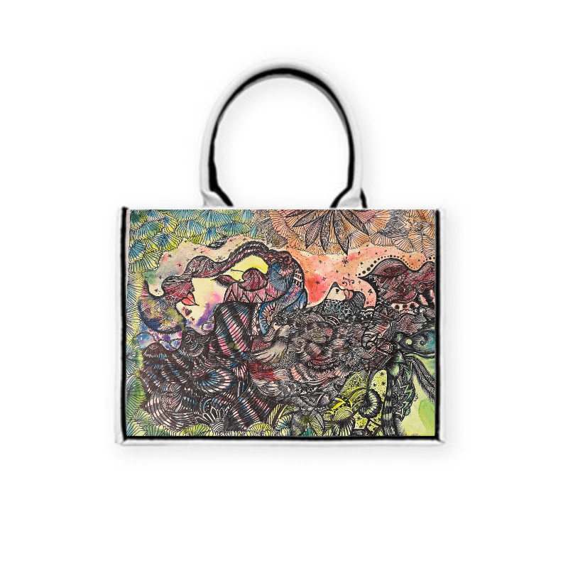 無題 — 黑飾條 Book Tote 精品 托特包 4