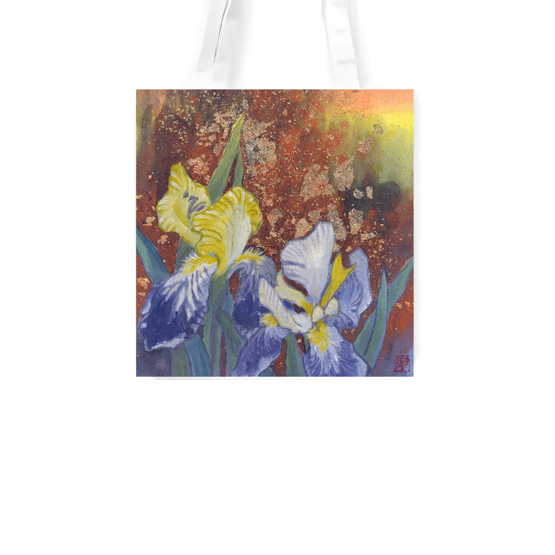 拾花釀春系列-德國鳶尾羅蕾萊(Iris 'Loreley')1 — 單層 A4 托特包（有底、提袋） 2