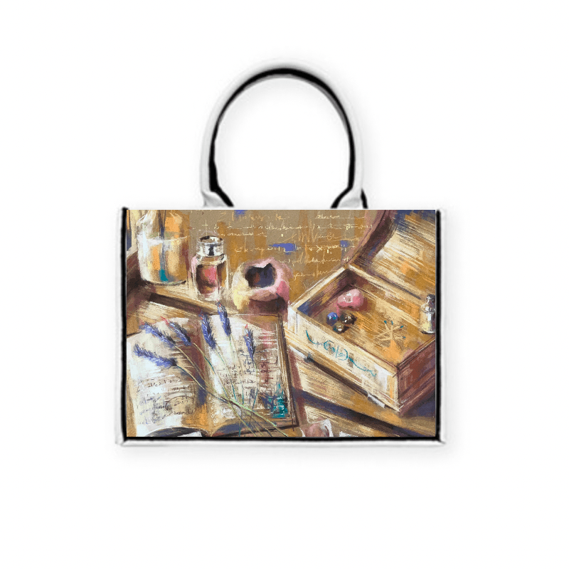 留給自己的光 — 黑飾條 Book Tote 精品 托特包 H37 x W28 x D16 cm AB50 4