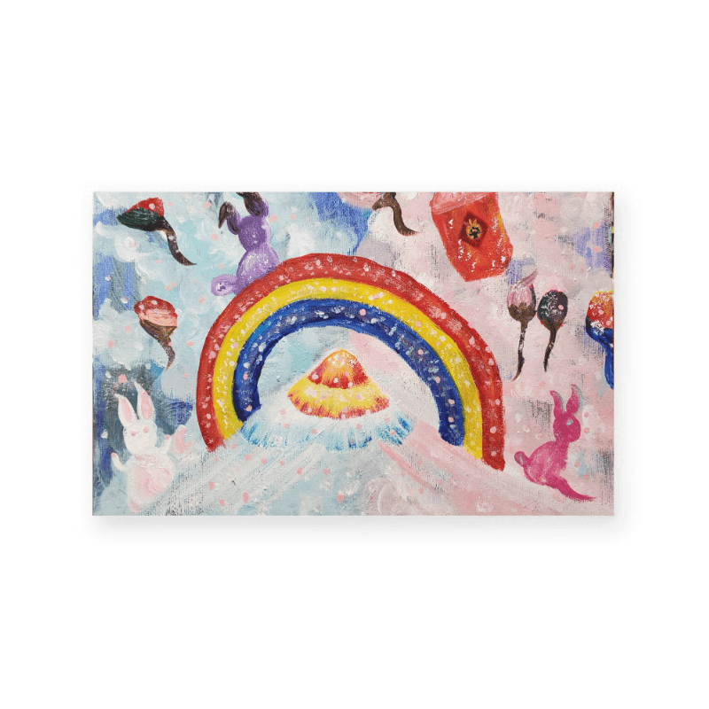 Over the Rainbow / Series-2 — 泡綿 止滑 腳踏墊（毛絨 地墊）40 x 60 cm BA28 4