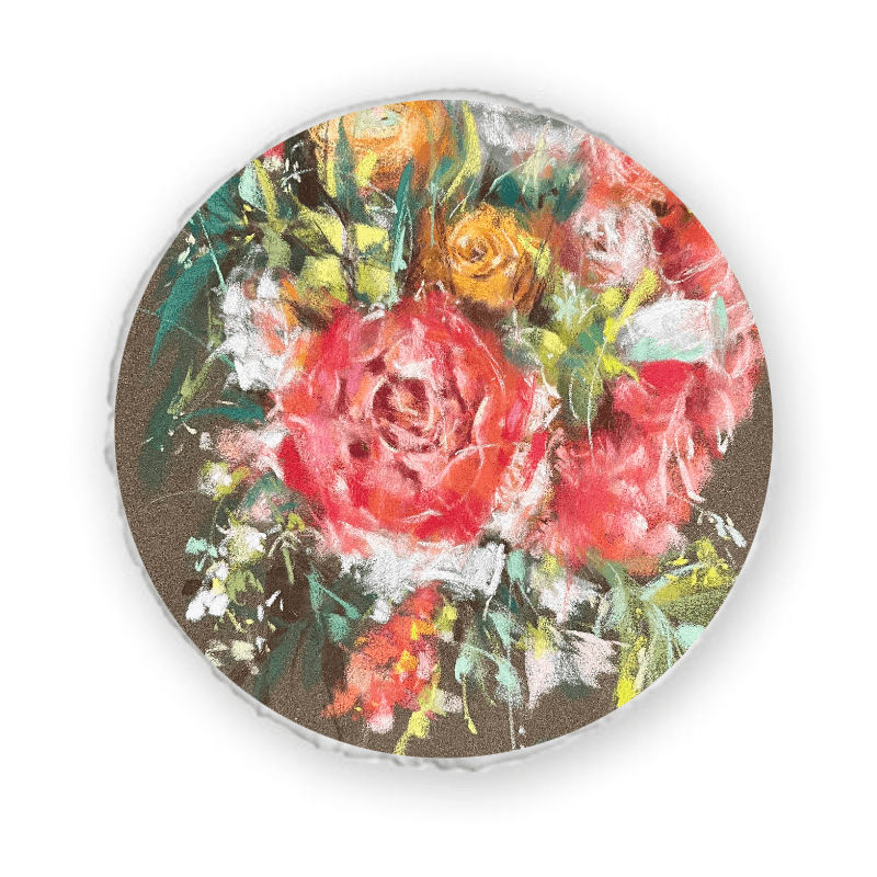 滿庭芳華 — 圓形抱枕（可拆式）直徑45cm AH13 4