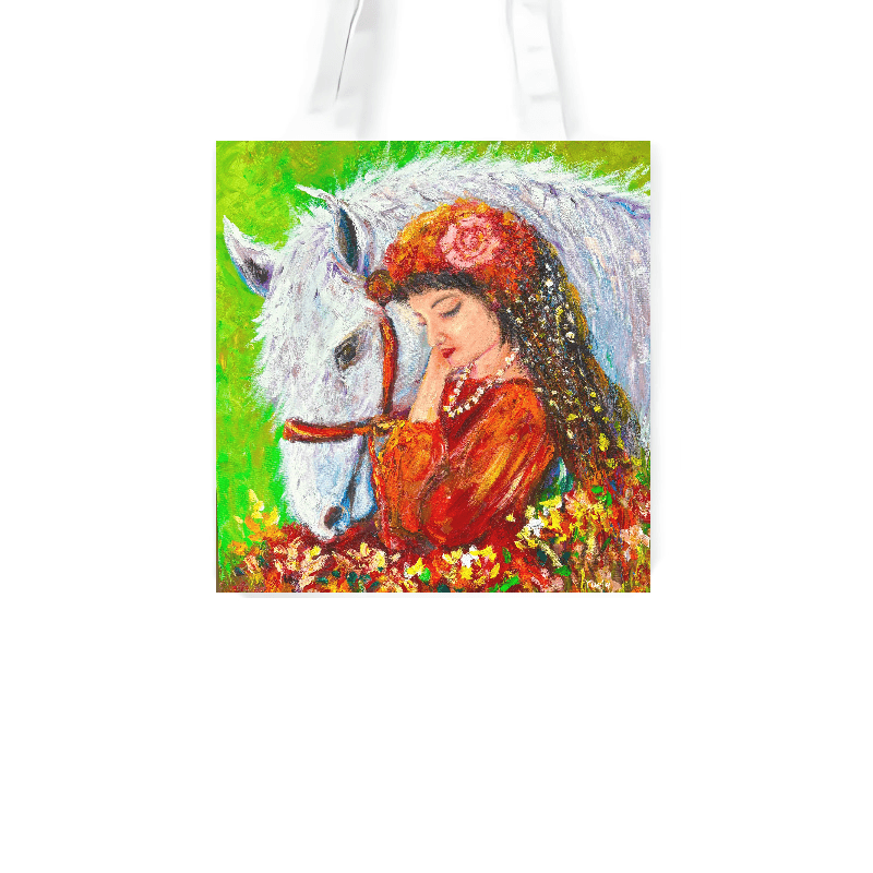 花漾駿心 — 單層 A4 托特包（有底、提袋）Ｗ24.5 x Ｈ33.5cm AB54-2 4