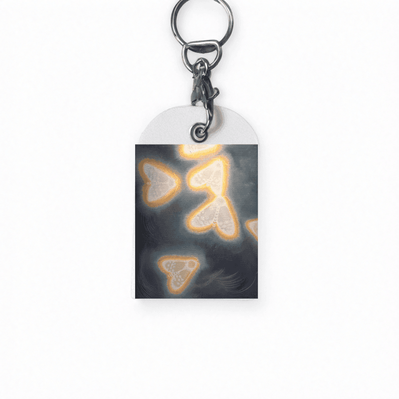 熾 — 皮革鑰匙圈（感應卡扣套）Ｗ4.6 x H7 cm AT42 2