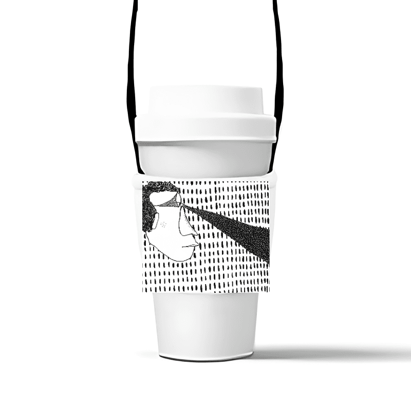 無題(001) — 飲料提袋（泡綿、止滑隔熱、環保杯套 ）W13 x H7 cm AB59