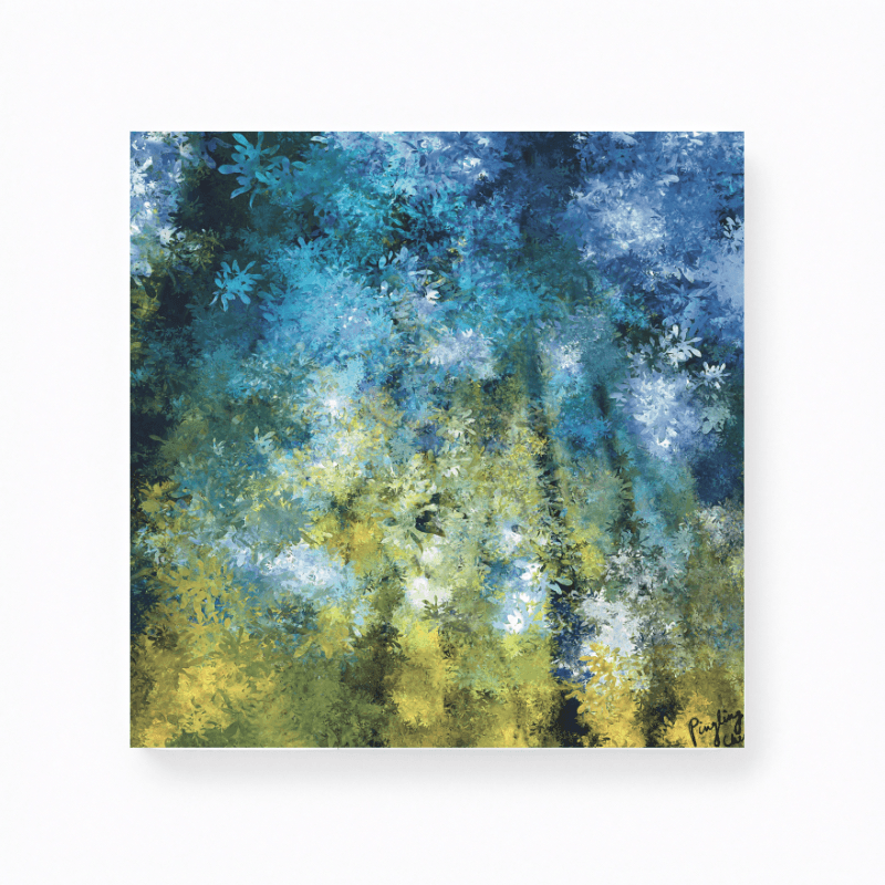 蒼鬱森林 — 9片式拼圖造型墊（杯墊、滑鼠墊、隔熱墊）中款  23 x 23 cm BA50 4