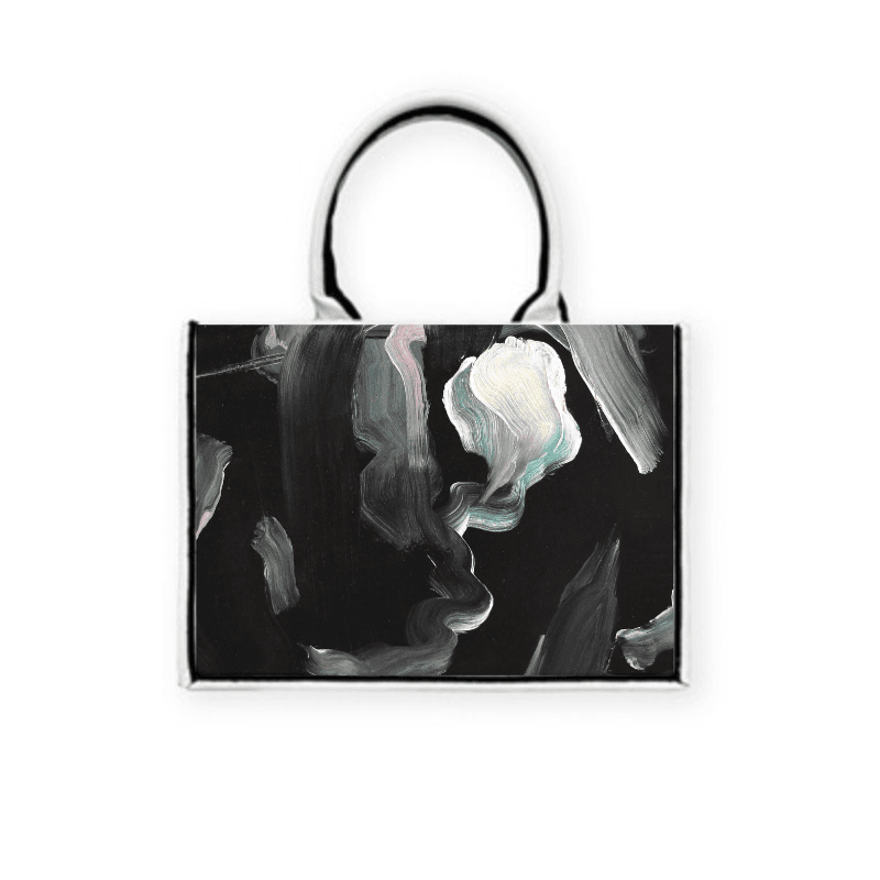 Breaking Through  — 黑飾條 Book Tote 精品 托特包 H37 x W28 x D16 cm AB50