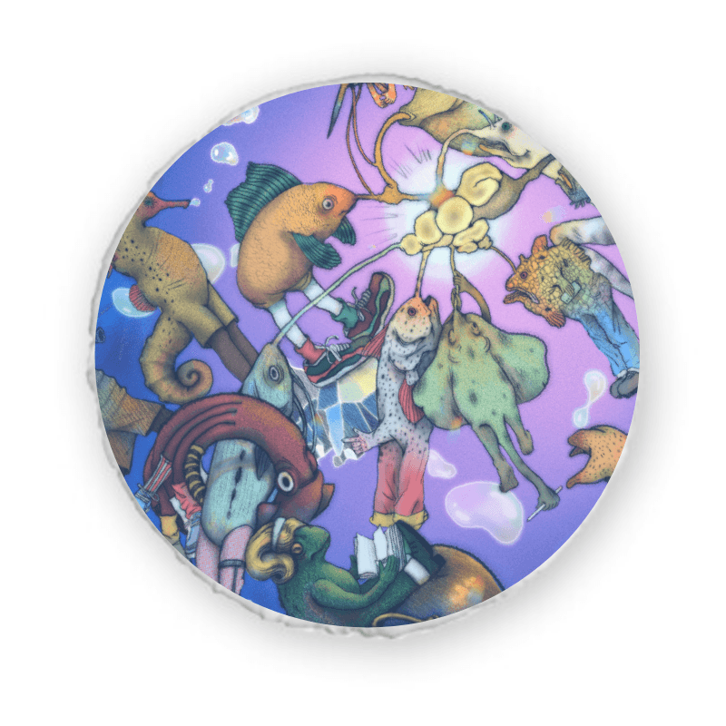 我游故我在 — 圓形抱枕（可拆式）直徑45cm AH13 2