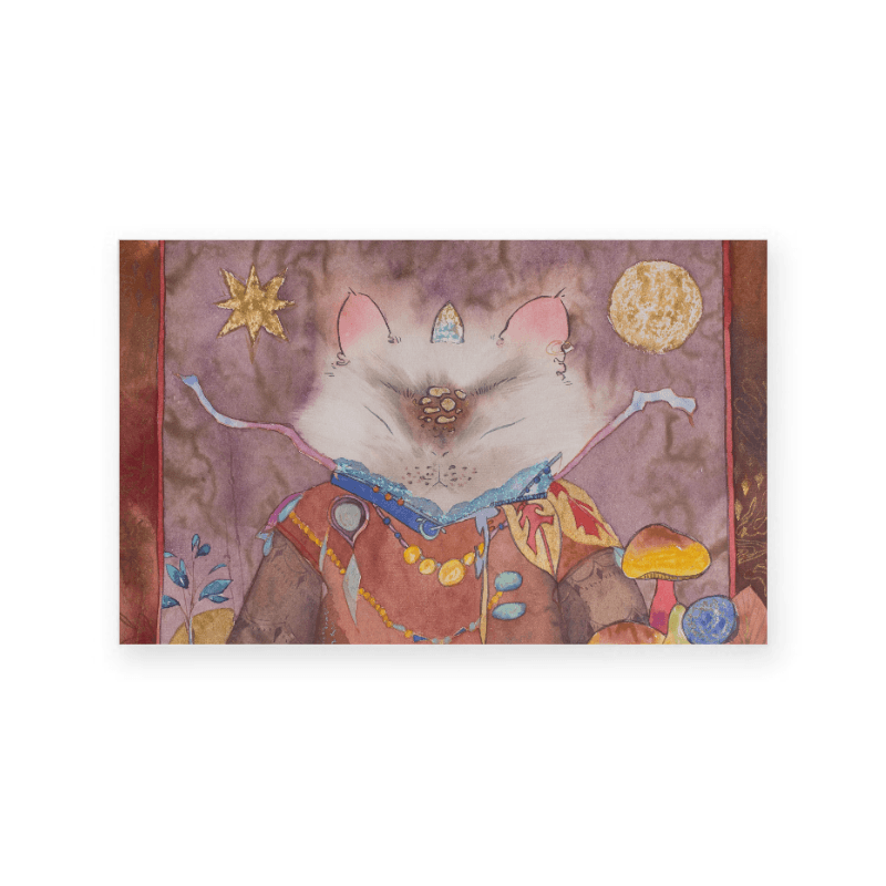 月穹の幸神 Lunar Whisper of Fortune — 泡綿 止滑 腳踏墊（毛絨 地墊）40 x 60 cm BA28 4