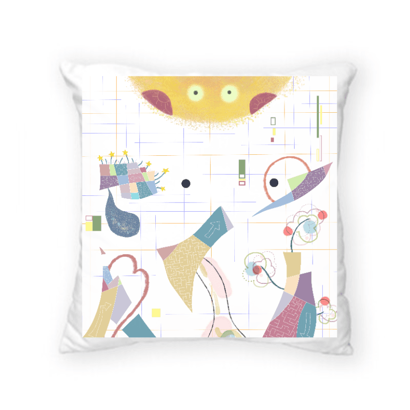 解構,與時間的十字 — 方形 可拆式 抱枕 40*40 cm 3