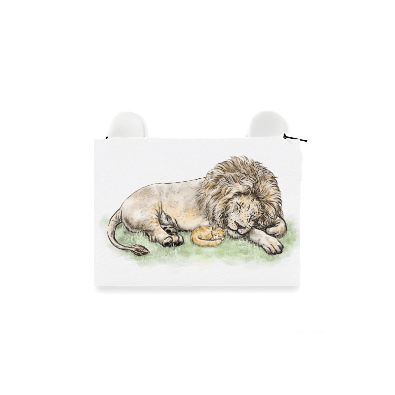 獅子的溫柔 The Lion's Tenderness — 動物 耳朵 造型 零錢包 W13 x H12 cm AB67
